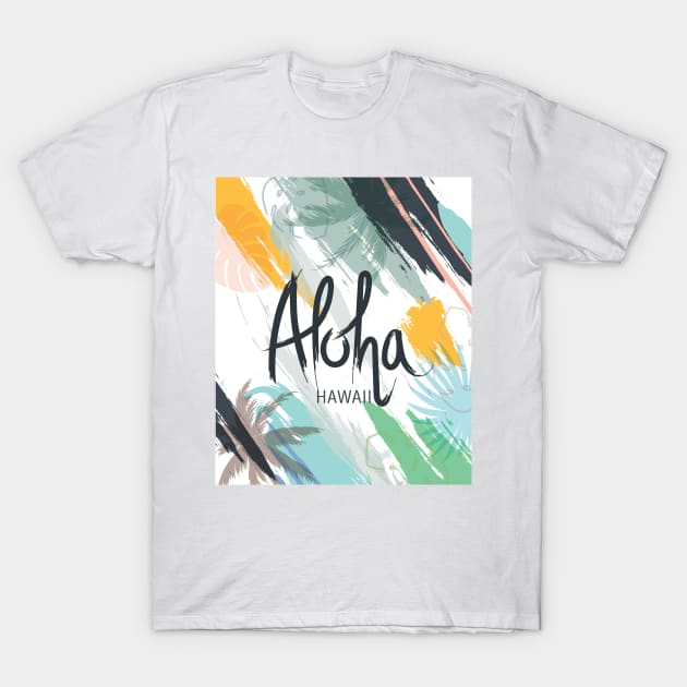 vintage Retro summer Hawaii Hippie Van Beach Surfer Longboard Aloha T-Shirt by RedoneDesignART